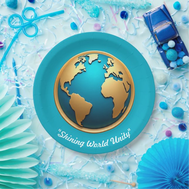 Plato De Papel "Brillo del Prestige Global" (Fiesta)