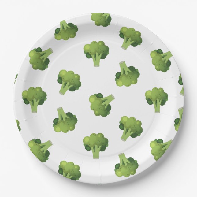 Plato De Papel Broccolini (Anverso)