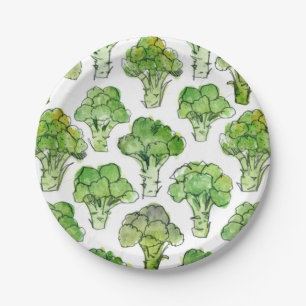 Plato De Papel Broccolli - formal