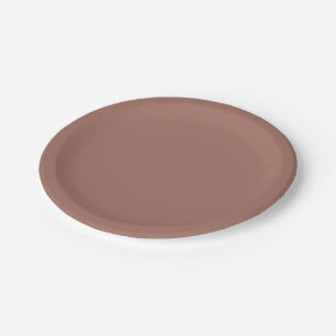 Plato De Papel bronce despegue (color sólido)