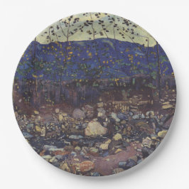 Plato De Papel Brook forestal en Leissigen, Suiza (Paisaje)