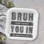 Plato De Papel Bruh, ¿Estás? Aniversario del Fiesta de la piscina<br><div class="desc">Bruh,  ¿Estás? Placas de papel de cumpleaños de adolescente Fiesta de billar</div>