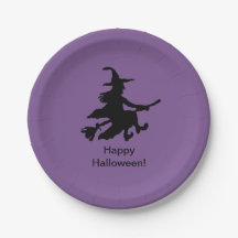Bruja Voladora - Morado - Feliz Halloween -