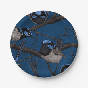 Plato De Papel Brujas de hadas nocturnas