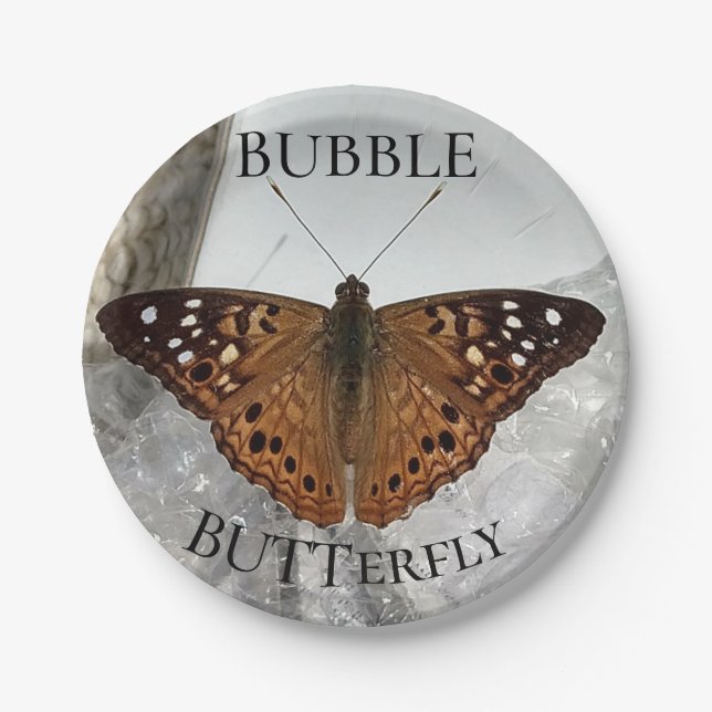 Plato De Papel Bubble BUTTerfly (Anverso)