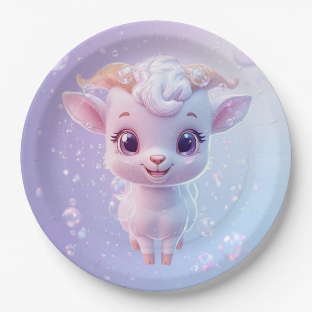 Plato De Papel Bubble Goat (Anverso)