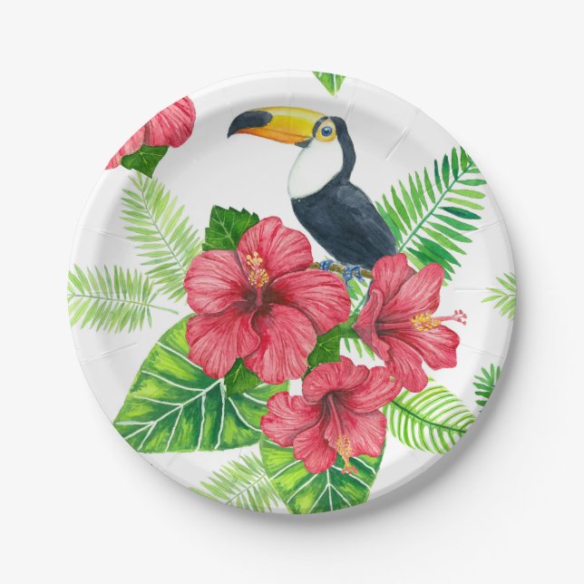 Plato De Papel Buceo toscano y tropical (Anverso)