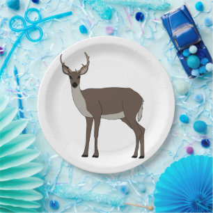 Plato De Papel Buck Deer