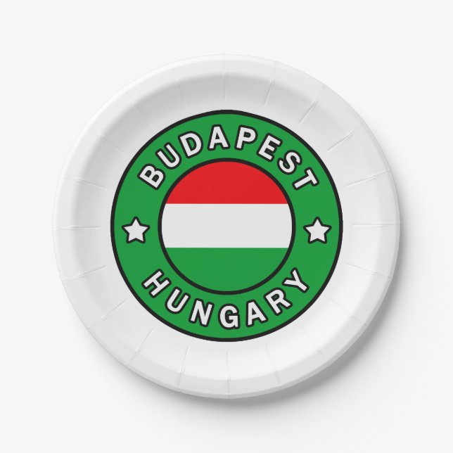 Plato De Papel Budapest Hungría (Anverso)