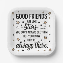 Buenos amigos son como estrellas Frase inspiradora
