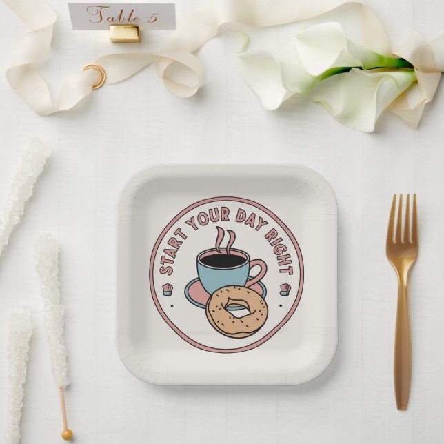 Plato De Papel Buenos días Delight (Boda)