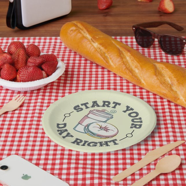 Plato De Papel Buenos días Delight (Picnic)