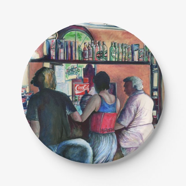 Plato De Papel Bufe de golf, Budapest (Anverso)