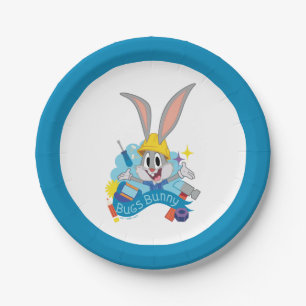 Plato De Papel BUGS BUNNY BUILDERS™  BUGS BUNNY™ Caracteres Art
