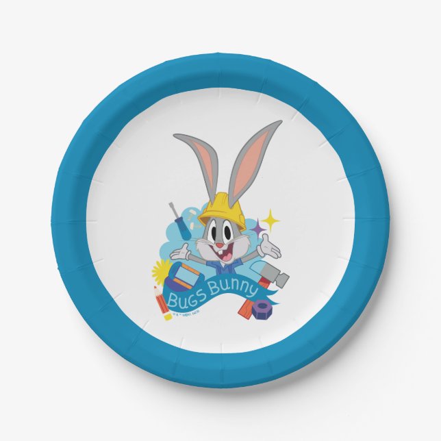 Plato De Papel BUGS BUNNY BUILDERS™| BUGS BUNNY™ Caracteres Art (Anverso)