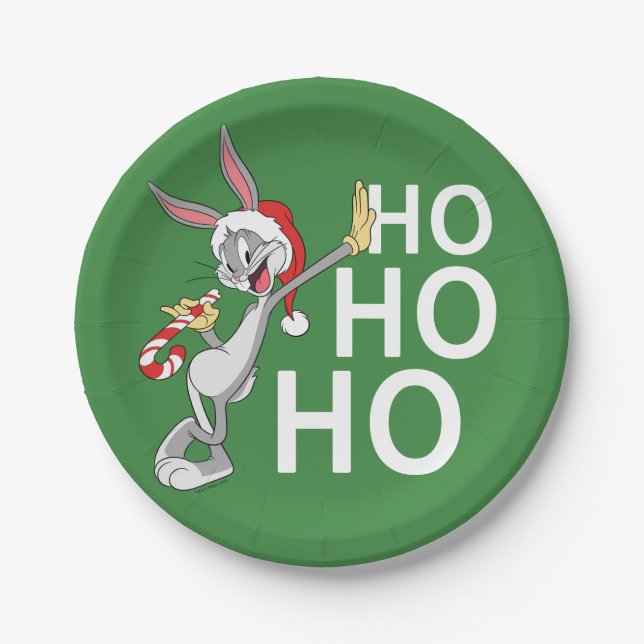 Plato De Papel BUGS BUNNY™ Con Candy Cane (Anverso)