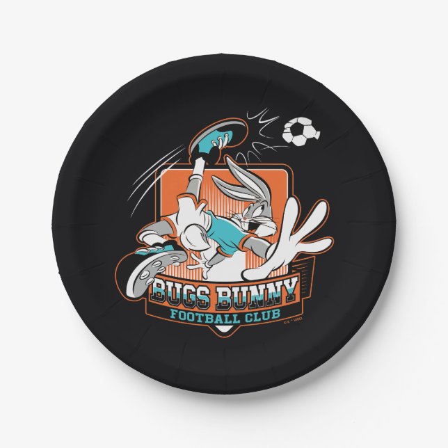 Plato De Papel BUGS BUNNY™ Football Club Badge (Anverso)