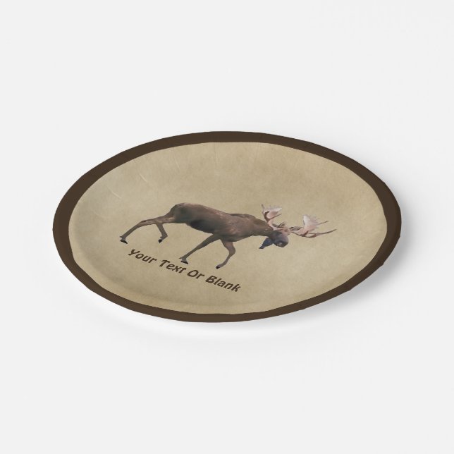 Plato De Papel Bull Moose (Angular)