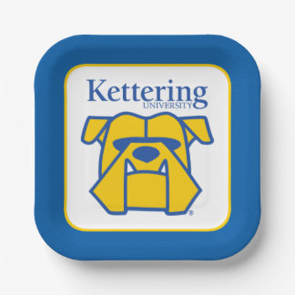 Plato De Papel Bulldogs de la Universidad de Kettering
