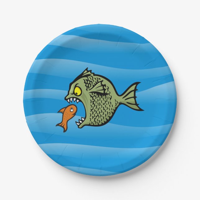 Plato De Papel Bully Fish (Anverso)