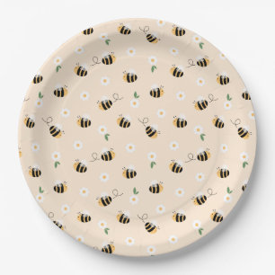 Plato De Papel Bumblebee Baby Shower