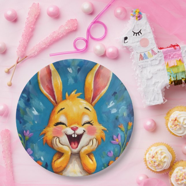 Plato De Papel Bunny Bliss (Fiesta)
