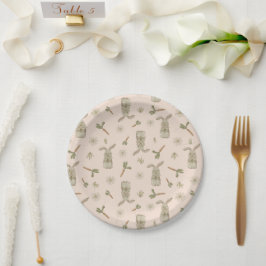 Plato De Papel Bunny de primavera 