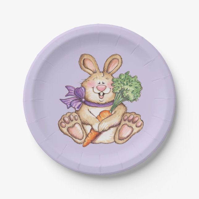 Plato De Papel Bunny - Placas de papel (Anverso)
