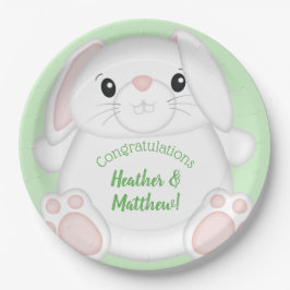 Plato De Papel Bunny Rabbit Baby Shower