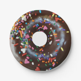 Plato De Papel Buñuelo del chocolate