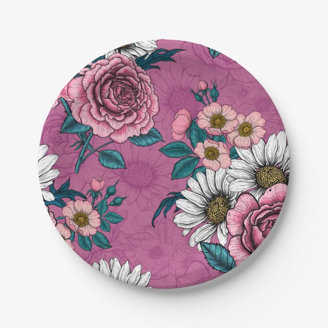 Plato De Papel Buques de verano 2 (Anverso)