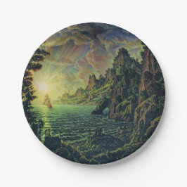 Plato De Papel Buques: Sol nocturno (por Konstantin Bogaevsky)