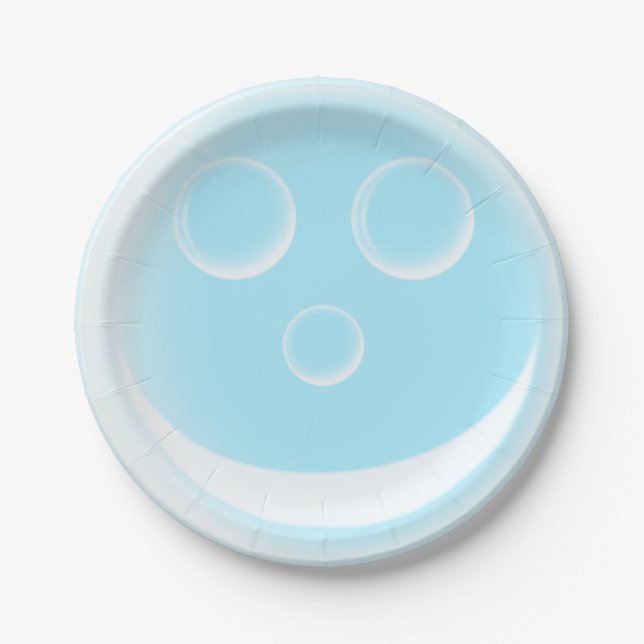 Plato De Papel Burbuja sonriente (Anverso)