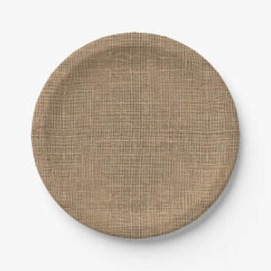 Plato De Papel Burlap