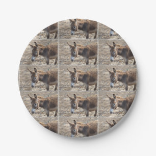 Plato De Papel Burro adorable