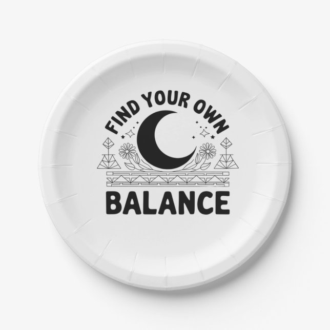 Plato De Papel Buscar su propio saldo (Anverso)