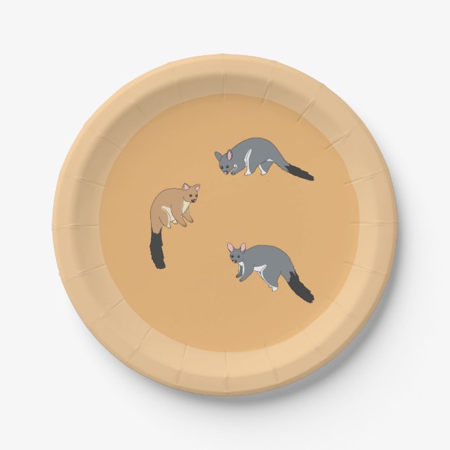 Plato De Papel Bushy Tail Possums (Anverso)