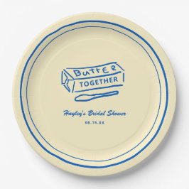 Plato De Papel Butter Together Yellow Bridal Shower