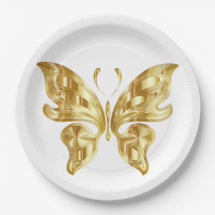 PLATO DE PAPEL BUTTERFLY DE GOLDEN