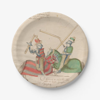 Plato De Papel Caballeros de Juicio