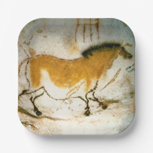 Plato De Papel Caballo chino, pinturas de cavernas prehistóricas