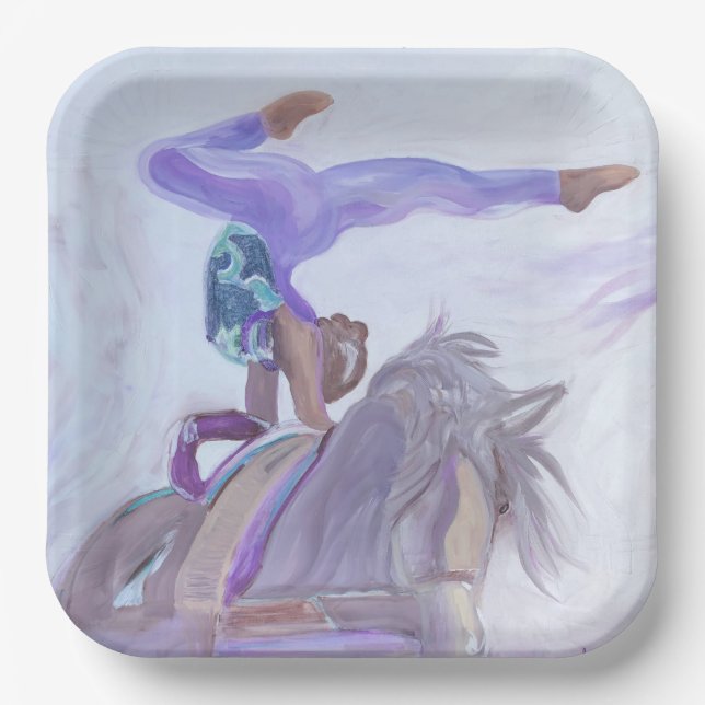 Plato De Papel Caballo de Baulting (Anverso)
