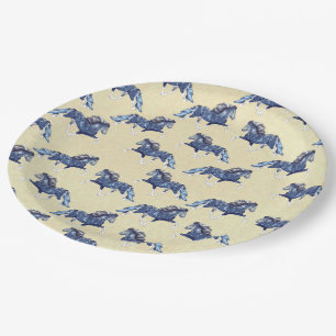 Plato De Papel Caballo Gaited Blámóða