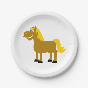 Plato De Papel Caballo Personalizado