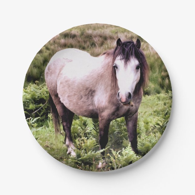 PLATO DE PAPEL CABALLOS (Anverso)