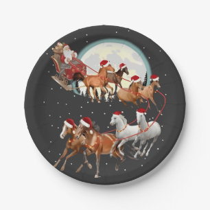 Plato De Papel Caballos de Santa Rigione Hípica