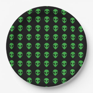 Plato De Papel Cabeza Alien