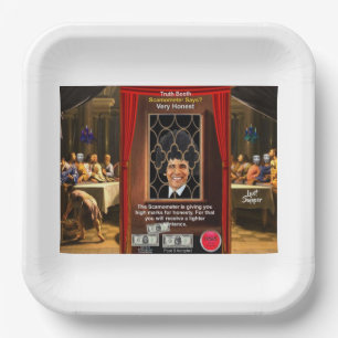 Plato De Papel Cabina heredada de confesión