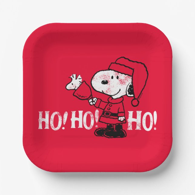 Plato De Papel Cacahuetes | Bellezas de resonancia de Snoopy y Wo (Anverso)