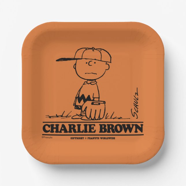 Plato De Papel Cacahuetes | Bolas de juego de Charlie Brown (Anverso)